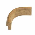 Whitecap Teak Inside Corner Rail Molding 60832